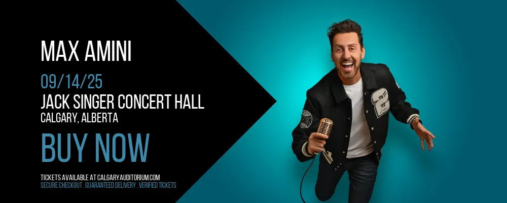 Max Amini at Jack Singer Concert Hall
